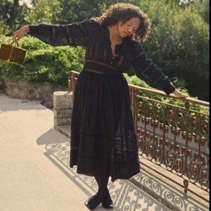 NWT Authentic Doen Marla Dress black sz L